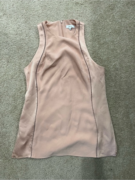 Reiss Tops - Reiss Dusty Pink Sleeveless Shell Top